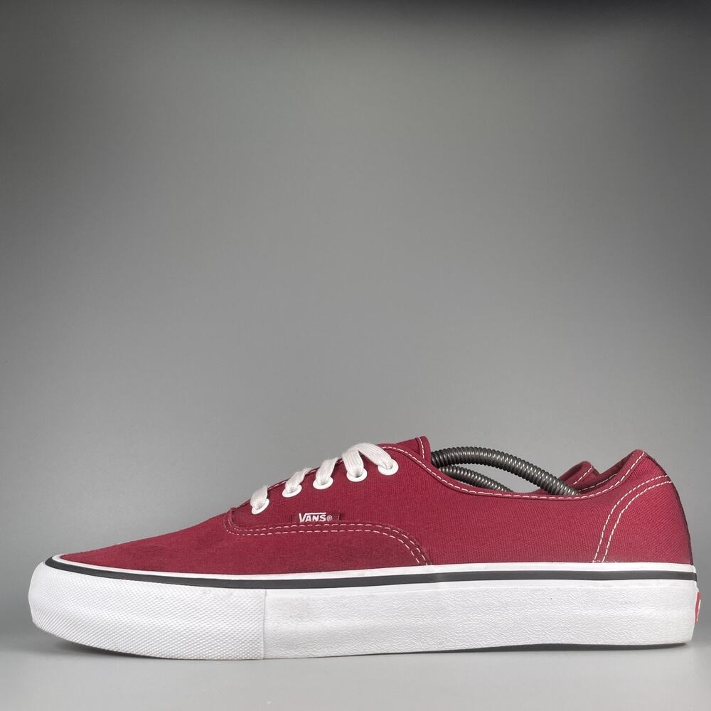 Van’s Authentic Men's Size 13 Red White Low Top Skate Sneakers Casual Shoes EUC